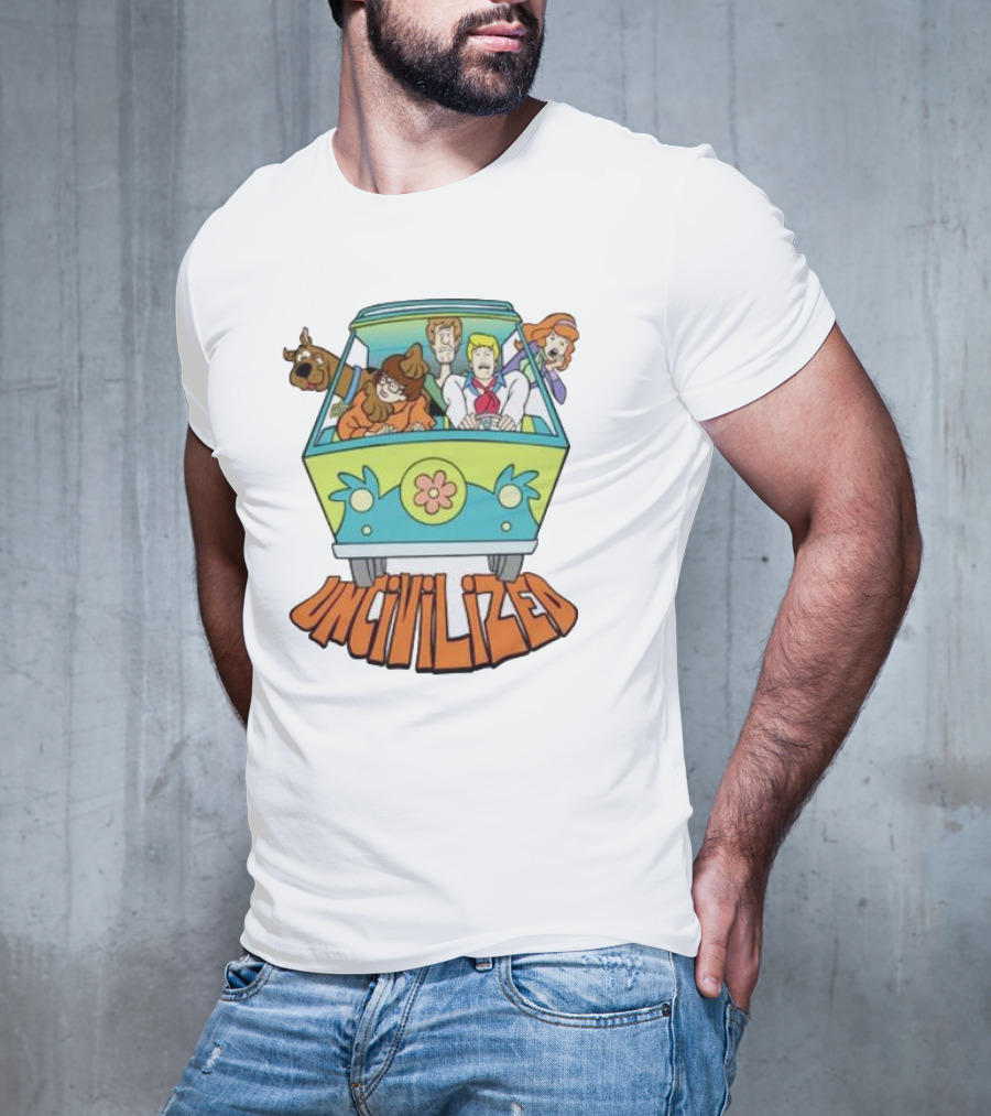 Mystery Machine Scooby-Doo Uncivilized Driving Adventure T-Shirt
