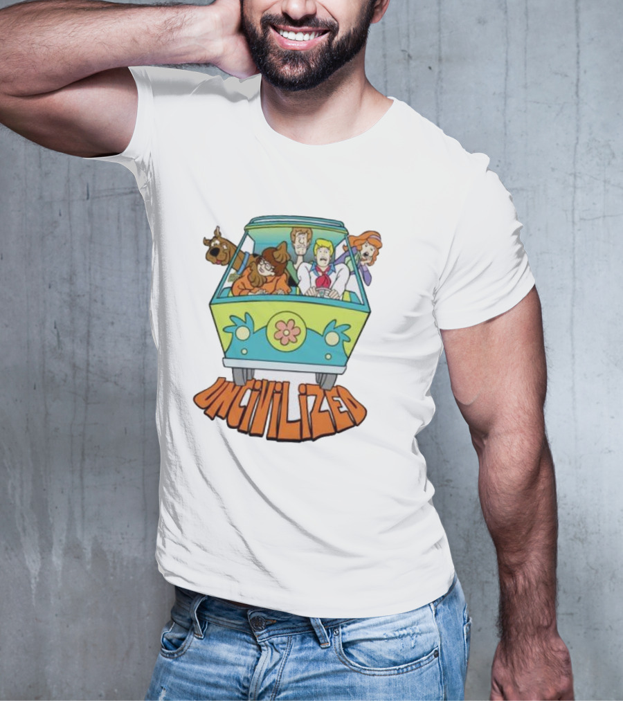 Mystery Machine Scooby-Doo Uncivilized Driving Adventure T-Shirt