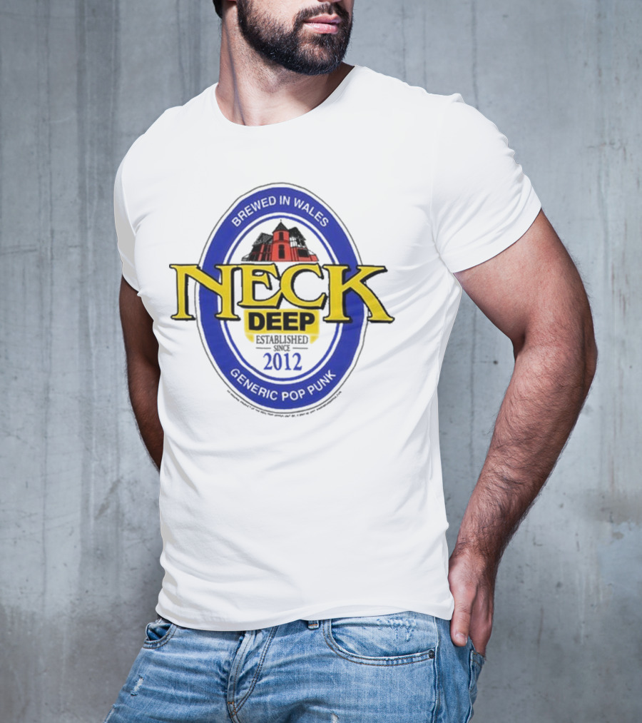 Neck Deep Generic Pop Punk Brewed In Wales 2012 T-Shirt