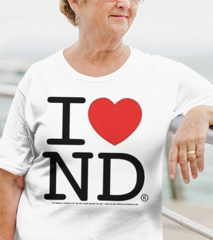 Neck Deep I Love ND Red Heart Graphic T-Shirt