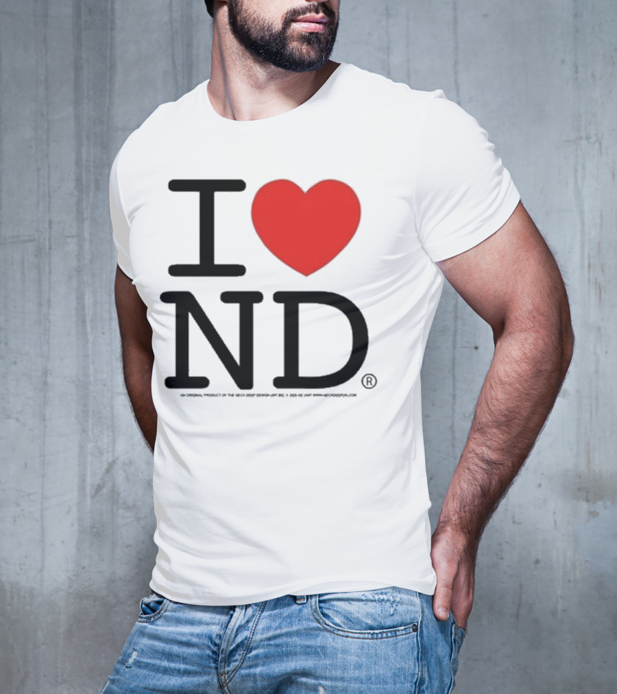 Neck Deep I Love ND Red Heart Graphic T-Shirt