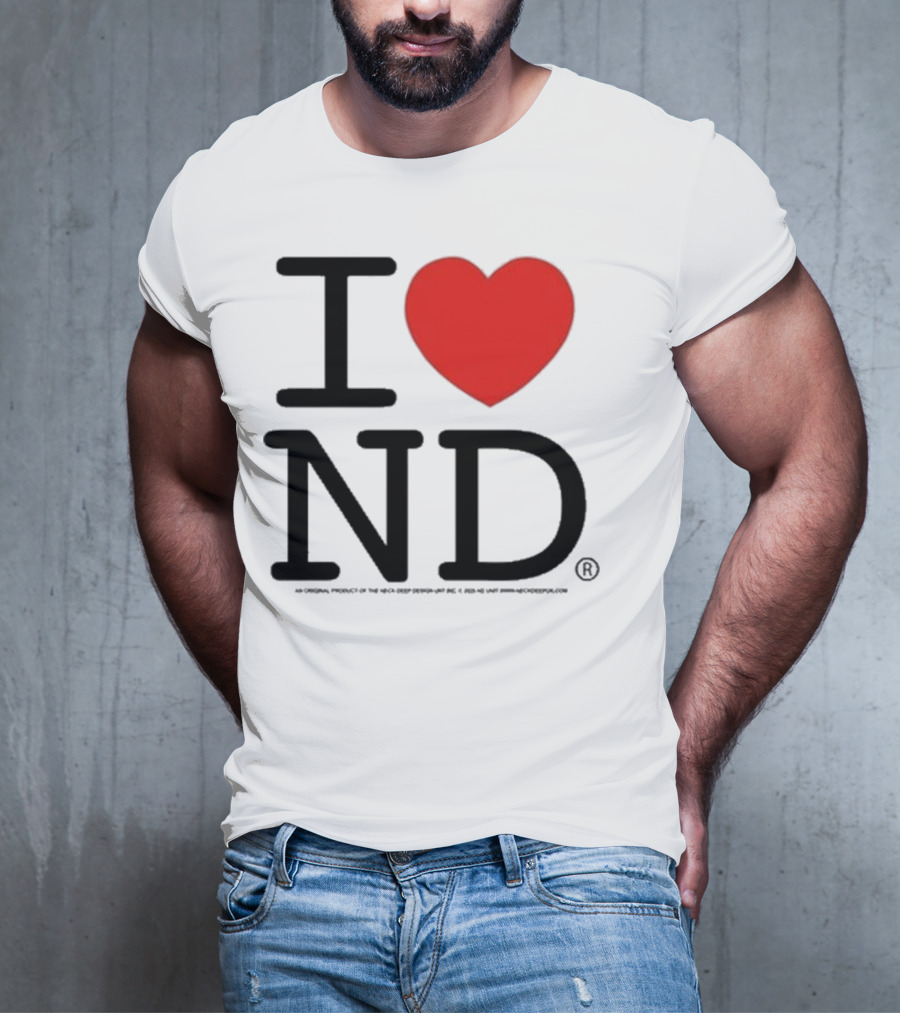 Neck Deep I Love ND Red Heart Graphic T-Shirt