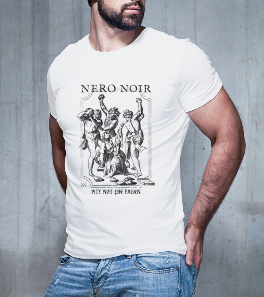 Nero Noir Pity Not The Fallen Skeleton Trio T-Shirt