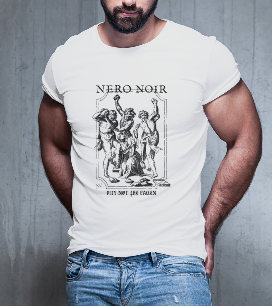 Nero Noir Pity Not The Fallen Skeleton Trio T-Shirt