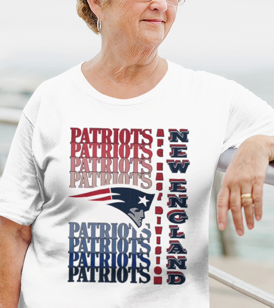 Patriots New England AFC East Division Football Team T-Shirt