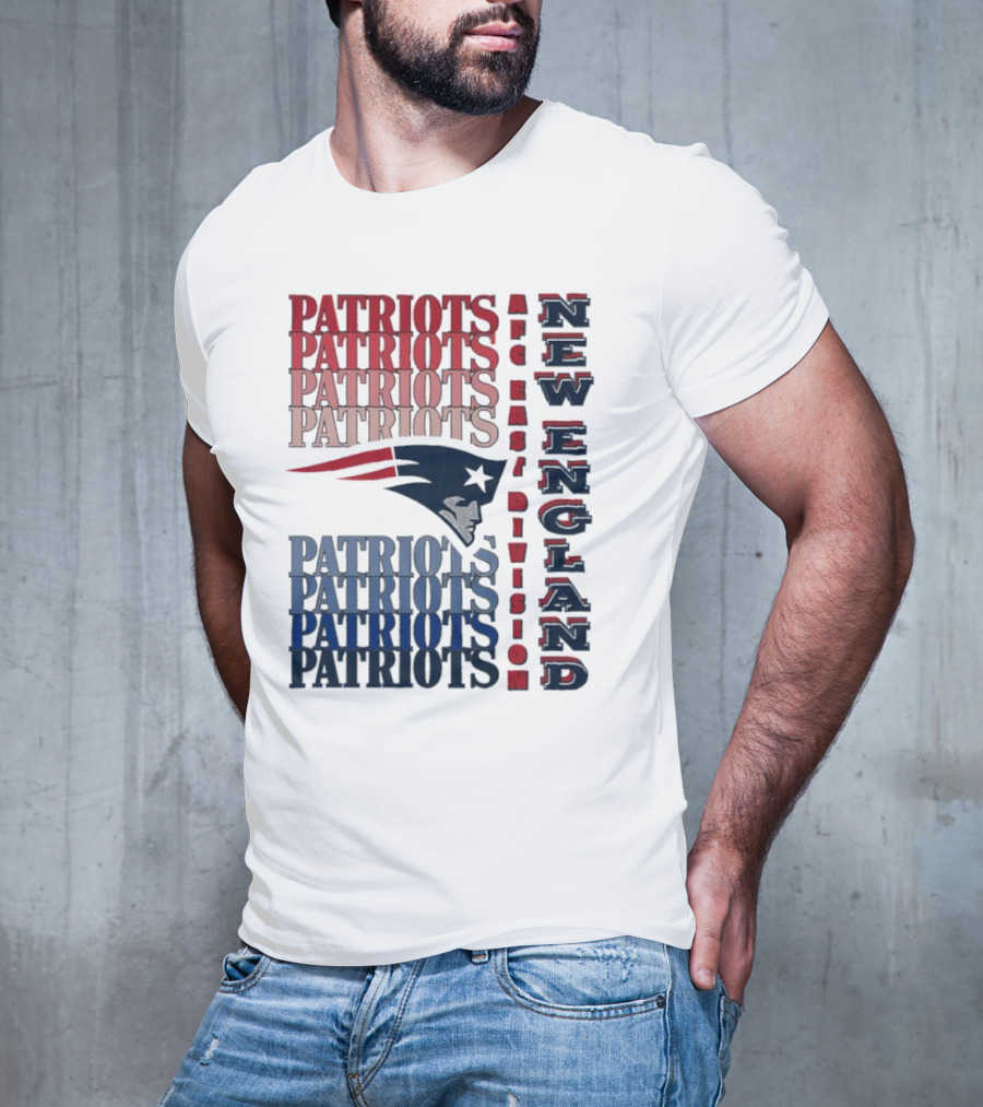 Patriots New England AFC East Division Football Team T-Shirt
