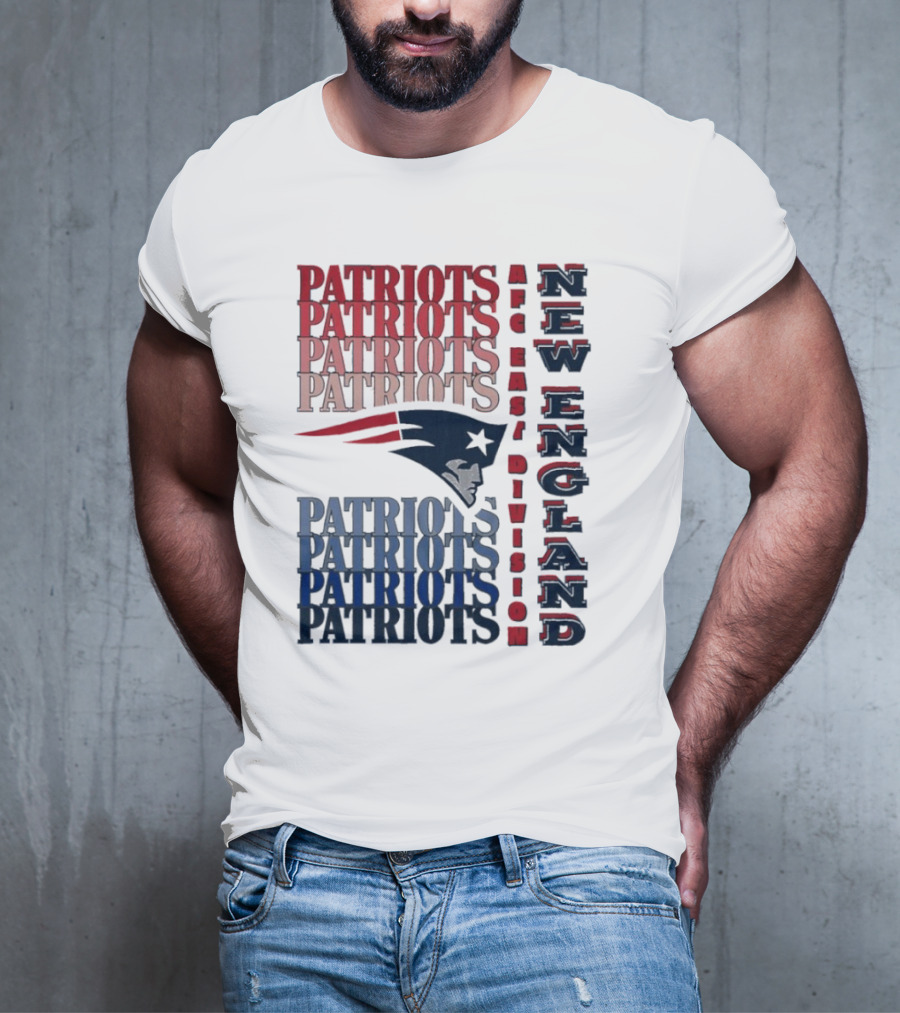 Patriots New England AFC East Division Football Team T-Shirt