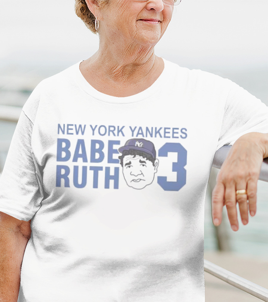 New York Yankees Babe Ruth 3 Vintage Baseball Legend T-Shirt