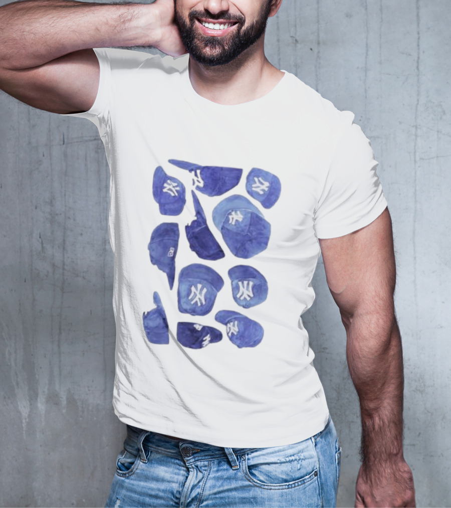 New York Yankees Hats Collection T-Shirt