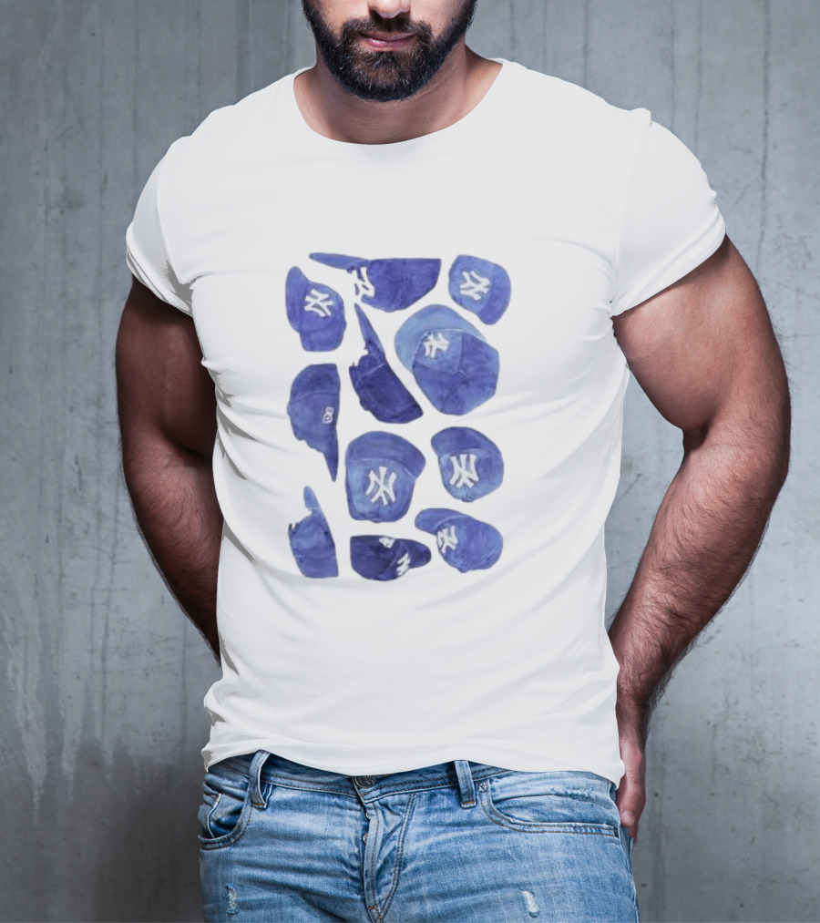New York Yankees Hats Collection T-Shirt