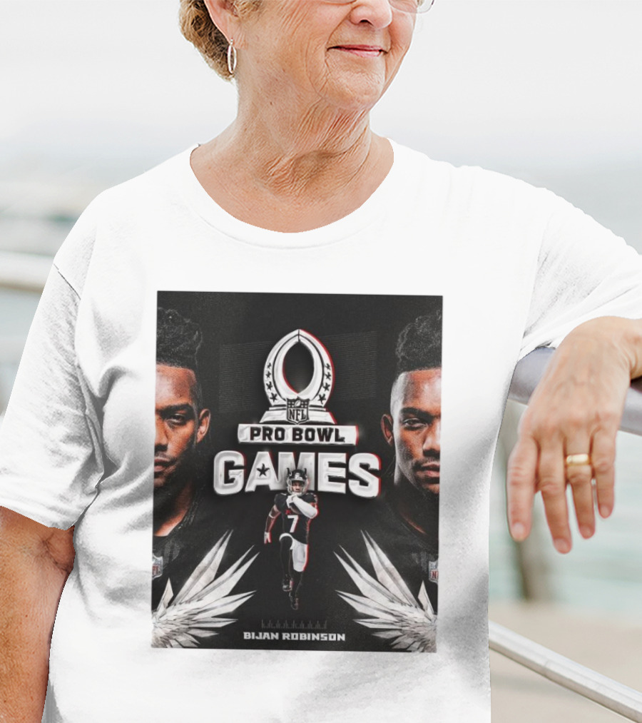 NFL Pro Bowl Games Bijan Robinson Atlanta Falcons 2025 T-Shirt