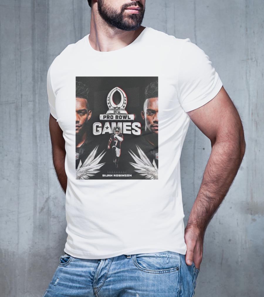 NFL Pro Bowl Games Bijan Robinson Atlanta Falcons 2025 T-Shirt