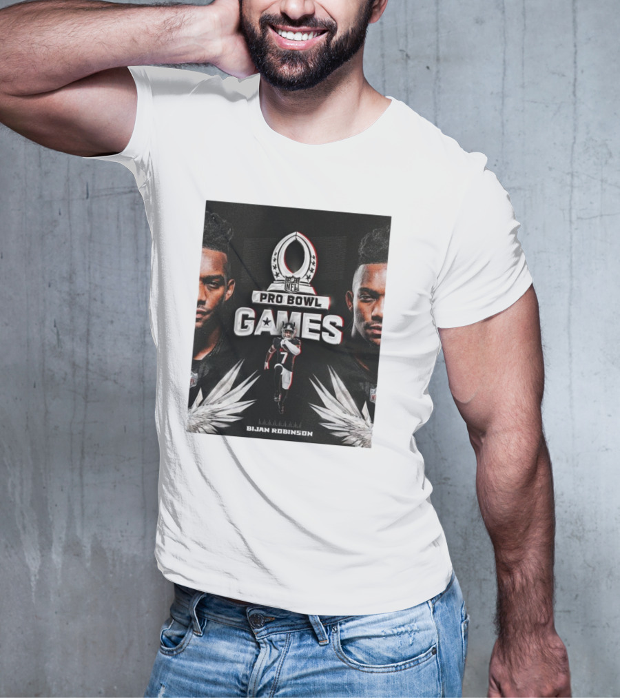 NFL Pro Bowl Games Bijan Robinson Atlanta Falcons 2025 T-Shirt