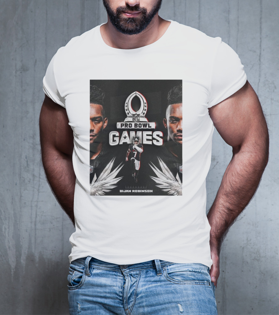 NFL Pro Bowl Games Bijan Robinson Atlanta Falcons 2025 T-Shirt