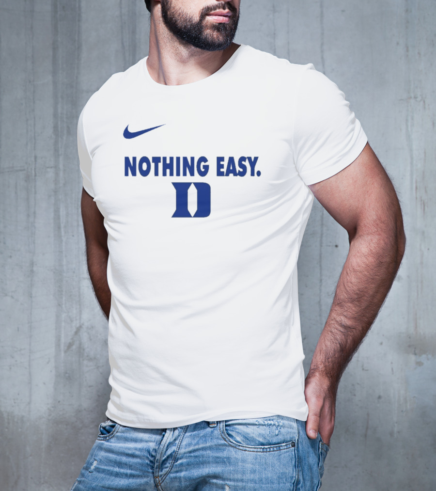 Nike Nothing Easy Duke Blue Swoosh T-Shirt
