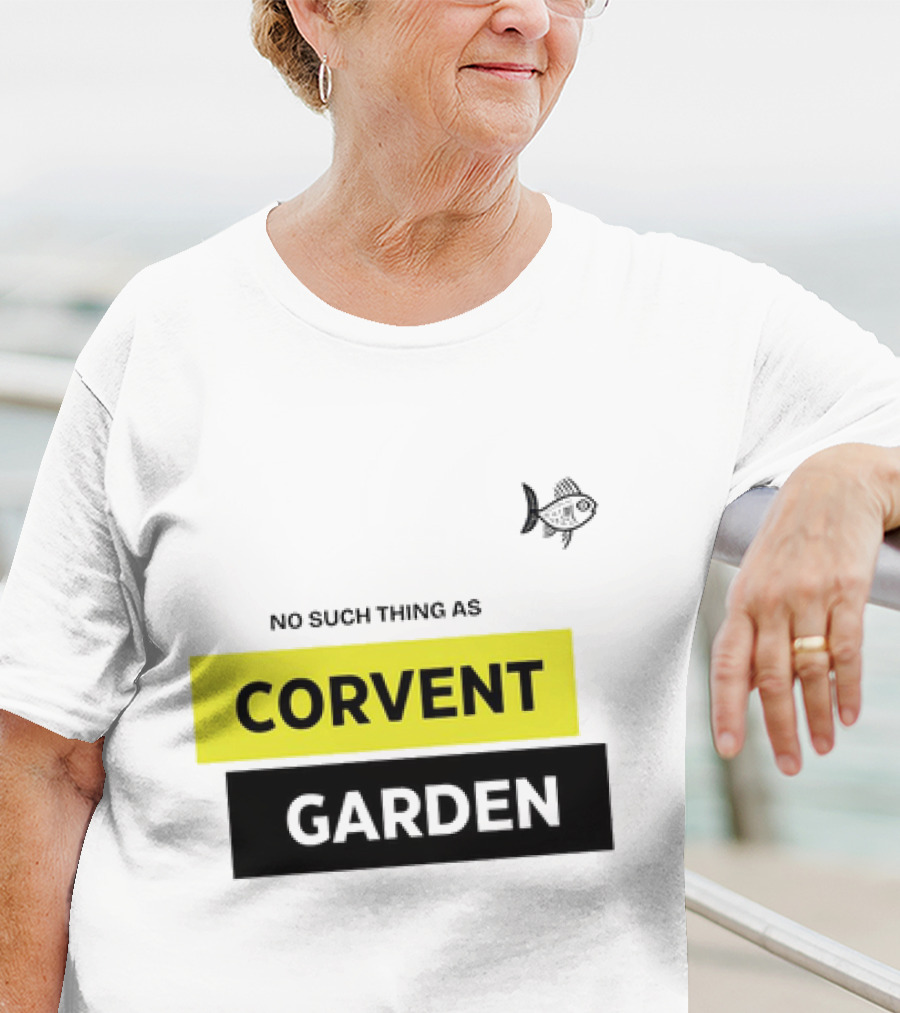 No Such Thing As Corvent Garden With Yellow And Black Text Blocks T-Shirt