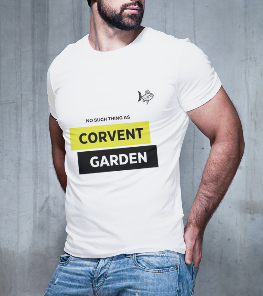 No Such Thing As Corvent Garden With Yellow And Black Text Blocks T-Shirt