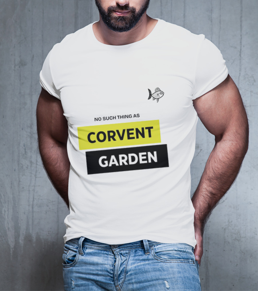 No Such Thing As Corvent Garden With Yellow And Black Text Blocks T-Shirt