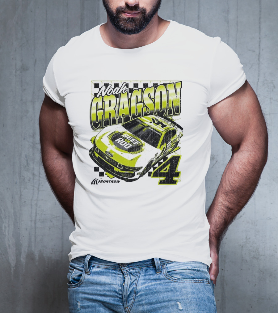 Noah Gragson Beef-A-Roo Car Racing Number 4 T-Shirt