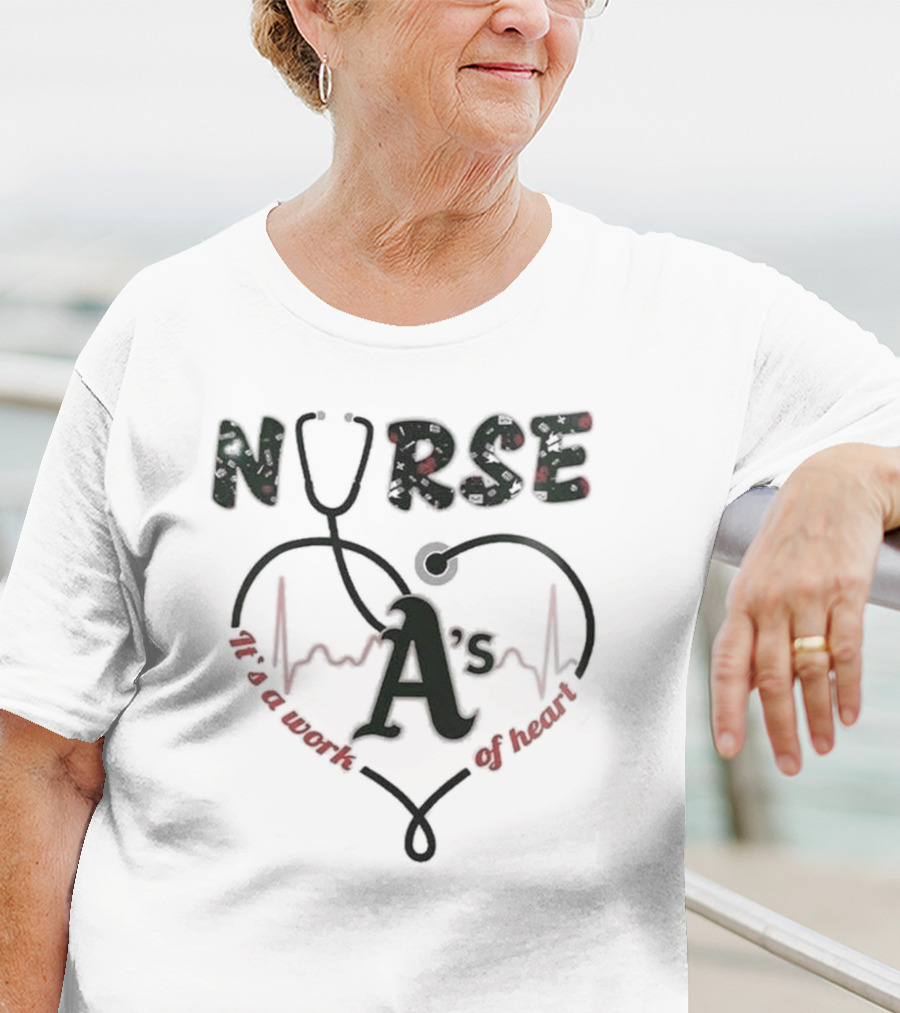 Oakland Athletics Nurses Appreciation Night 2025 Baseball T-Shirt