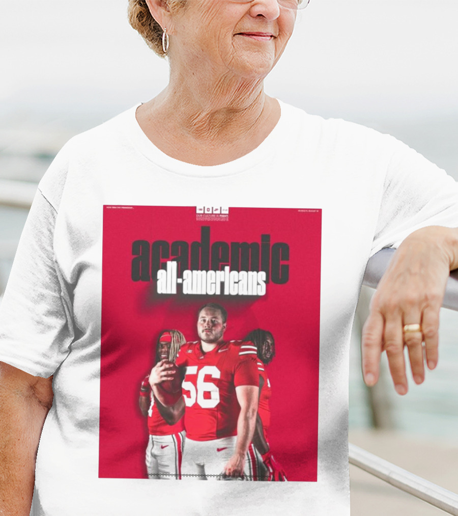 Ohio State Football Academic All-Americans Quinshon Judkins Seth McLaughlin Donovan Jackson T-Shirt