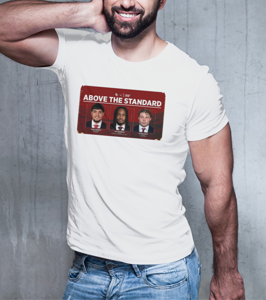 OU 212° Above The Standard Ivan Carreon Sam Franklin Peter Schuh Football T-Shirt