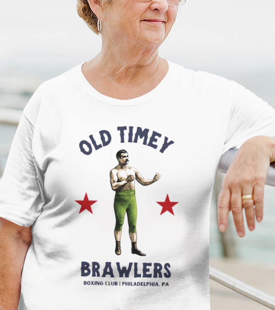 Old Timey Brawlers Boxing Club Philadelphia Vintage Style T-Shirt