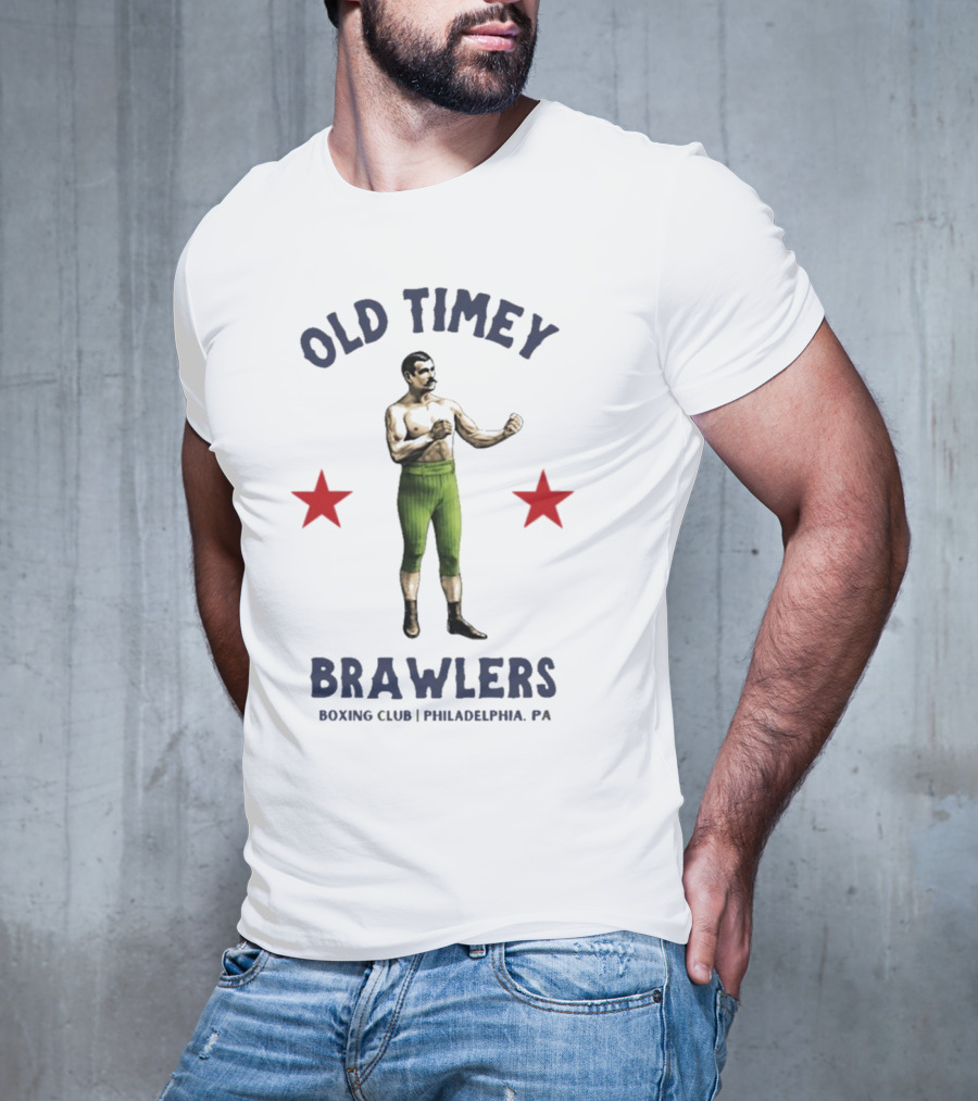 Old Timey Brawlers Boxing Club Philadelphia Vintage Style T-Shirt