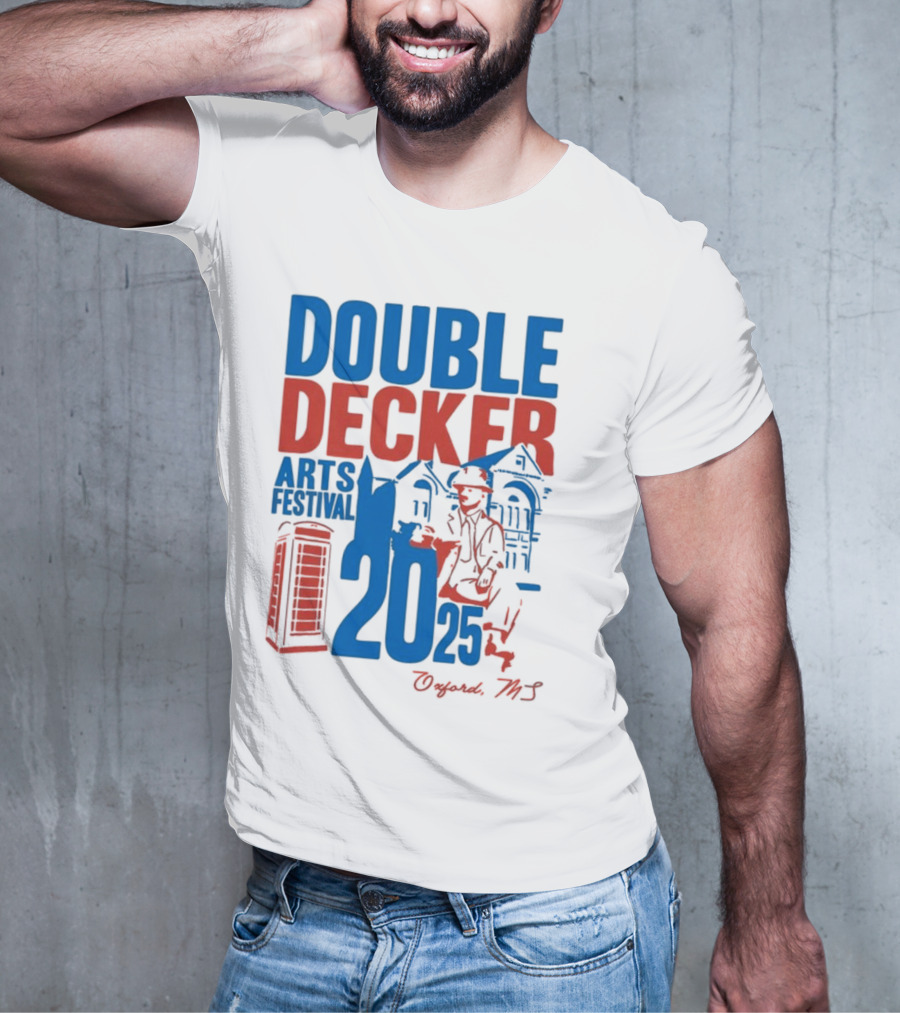 Ole Miss Rebels Double Decker Arts Festival 2025 Oxford MS T-Shirt