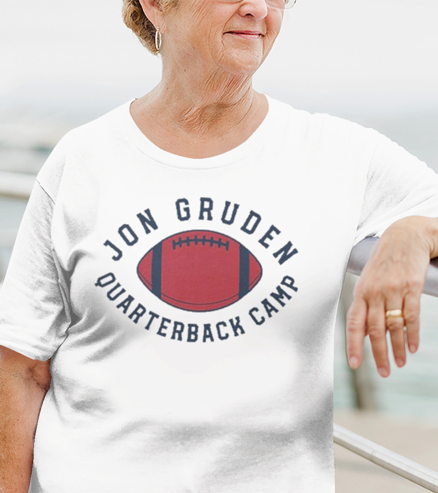 Jon Gruden Quarterback Camp Football T-Shirt