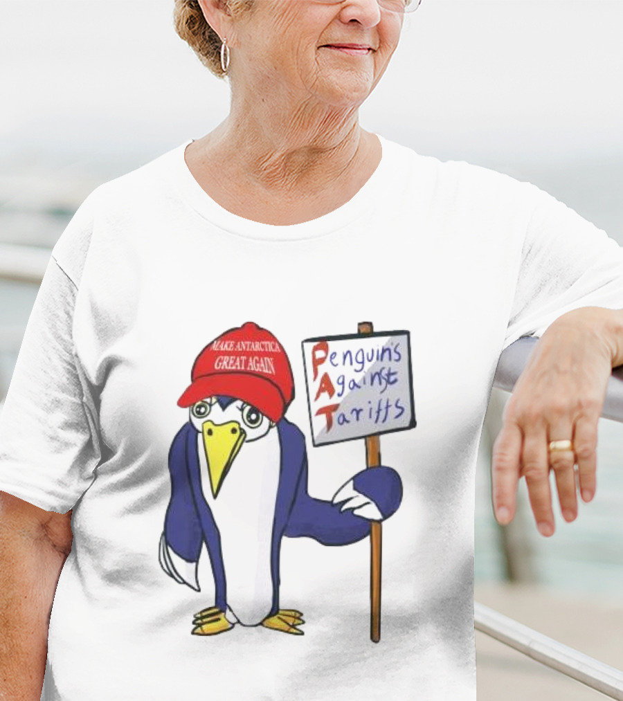PAT Penguins Against Tariffs Make Antarctic Great Again T-Shirt