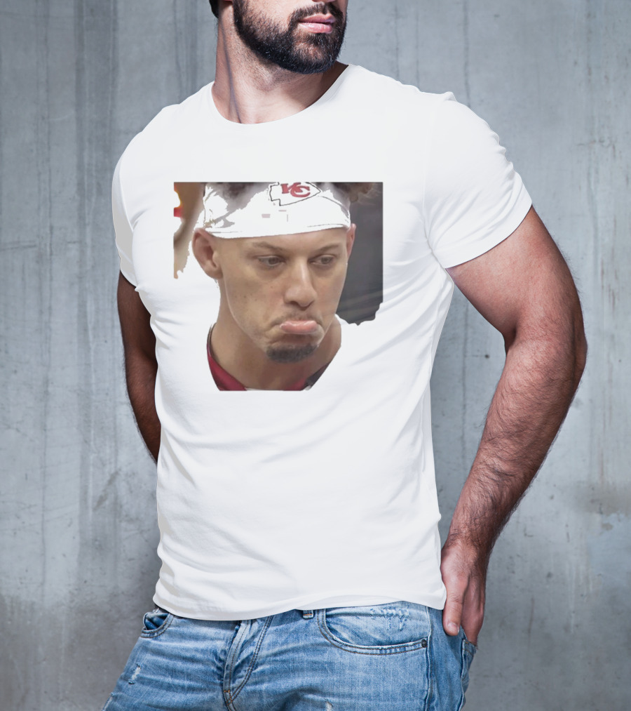 Super Sad Pat Mahomes Headband KC T-Shirt