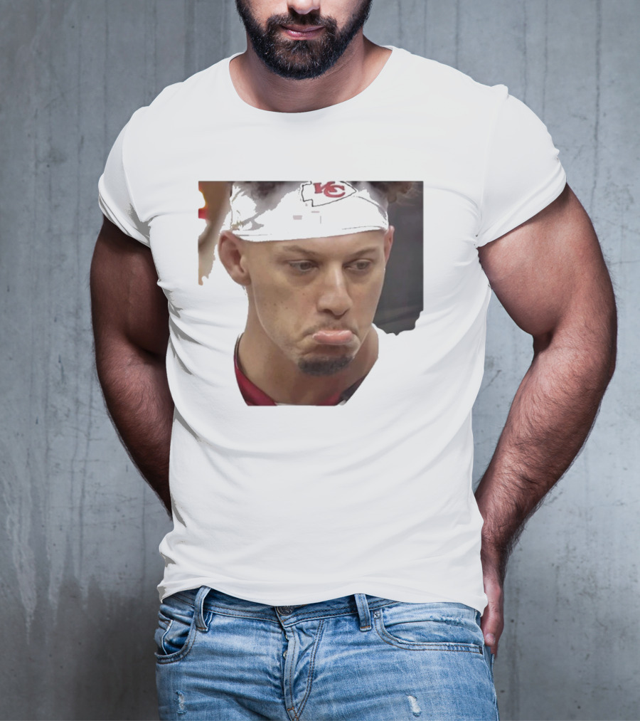 Super Sad Pat Mahomes Headband KC T-Shirt