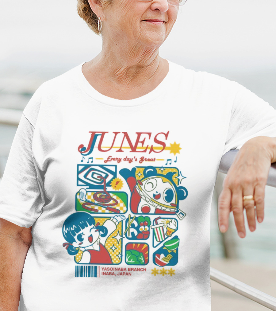 Junes Every Day's Great Persona 4 Characters And Scenes T-Shirt