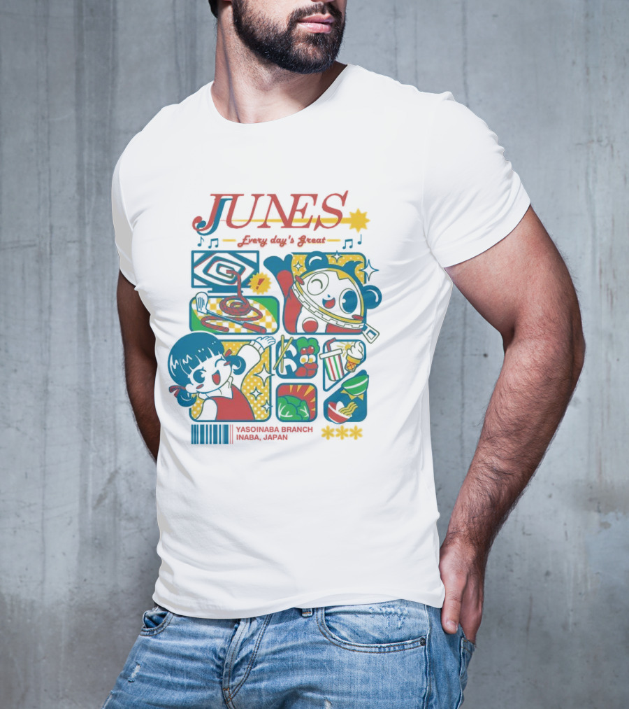 Junes Every Day's Great Persona 4 Characters And Scenes T-Shirt