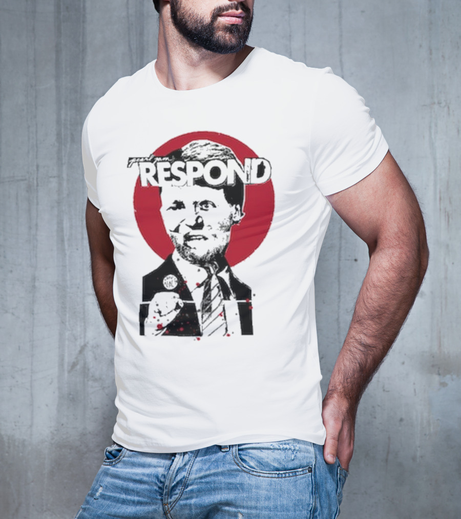 Pearl Jam Respond 2025 Red Circle Silhouette T-Shirt