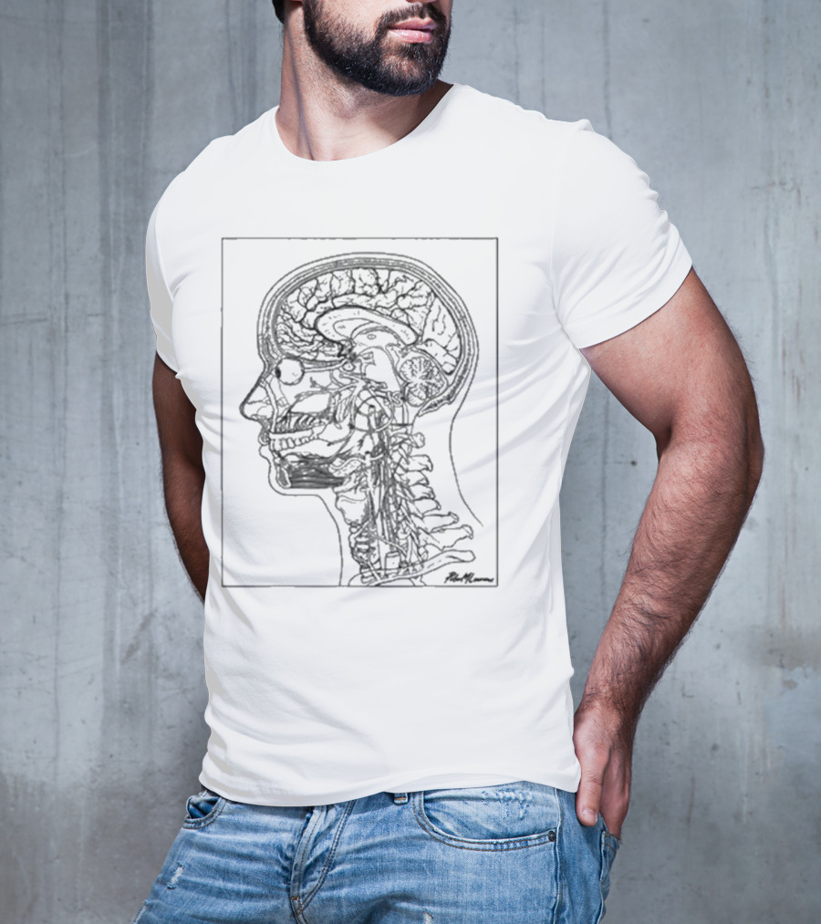 Petermlawrence Head And Neck Anatomy Side Profile Diagram T-Shirt