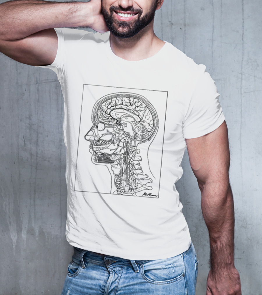 Petermlawrence Head And Neck Anatomy Side Profile Diagram T-Shirt