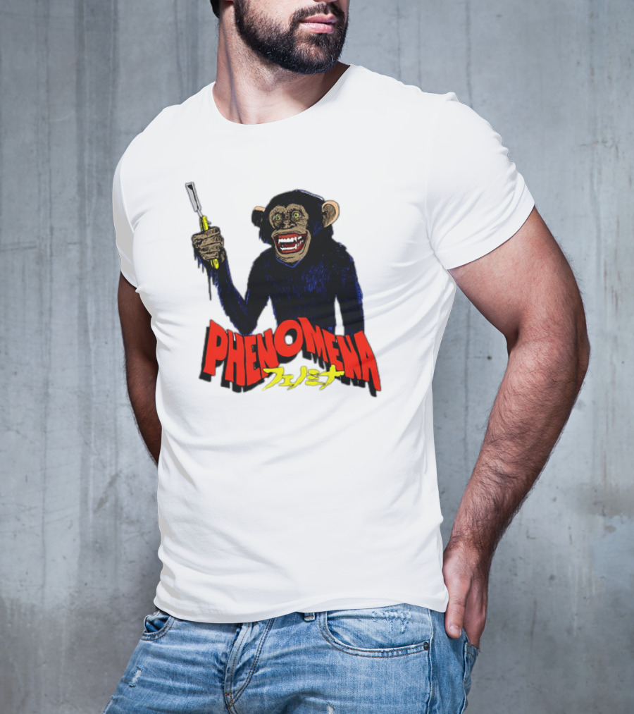 Phenomena フェノミナ Monkey Holding Razor T-Shirt