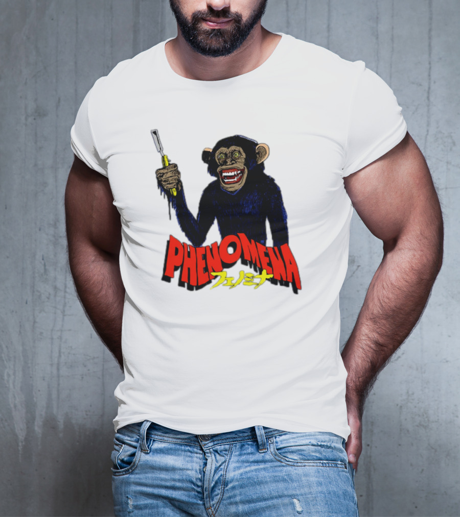Phenomena フェノミナ Monkey Holding Razor T-Shirt
