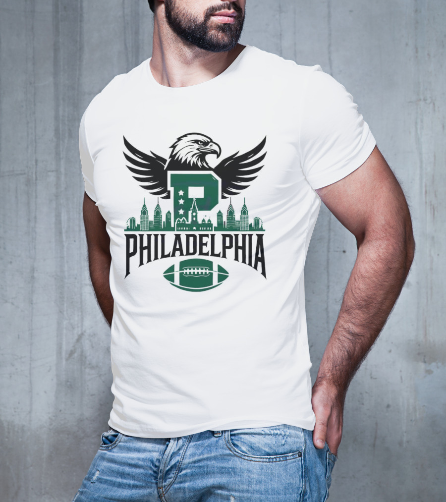 Philadelphia Skyline Football Team P Mascot 2025 T-Shirt