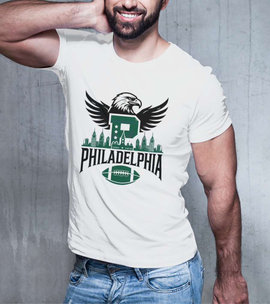 Philadelphia Skyline Football Team P Mascot 2025 T-Shirt