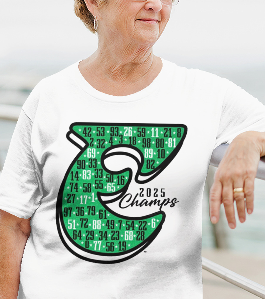 Philadelphia E 2025 Champs Numbers Design T-Shirt