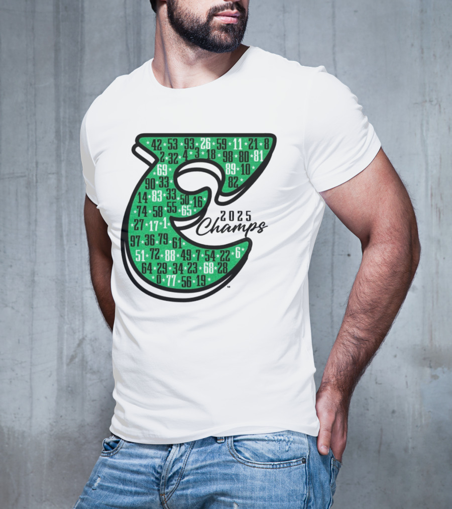 Philadelphia E 2025 Champs Numbers Design T-Shirt