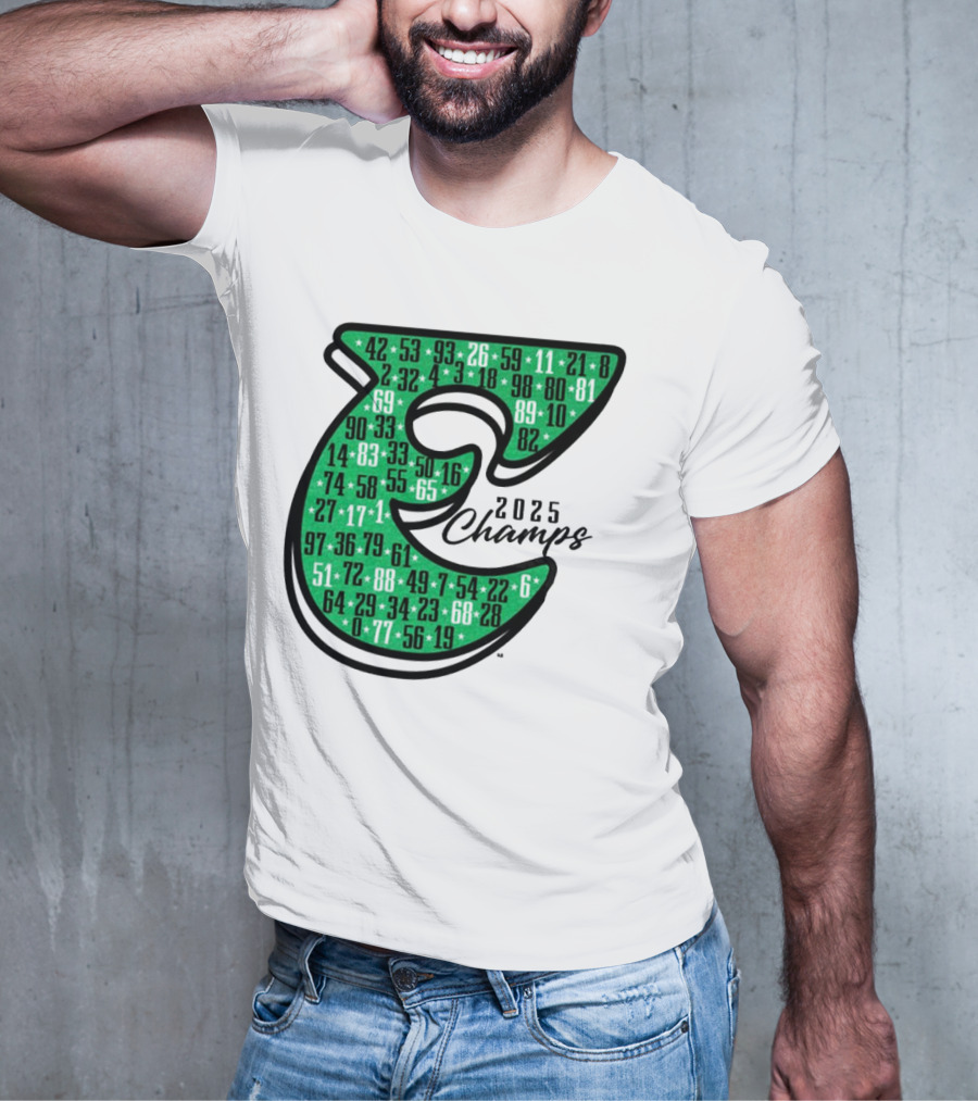 Philadelphia E 2025 Champs Numbers Design T-Shirt