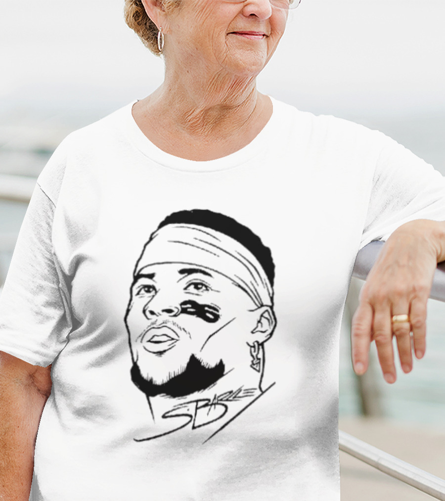 Philadelphia Eagles Saquon Barkley Floating Head Signature T-Shirt