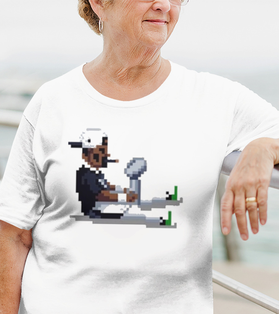 Pixel Pigkin Jalen Champs 2025 Smoking Pixel Art Character With Trophy T-Shirt