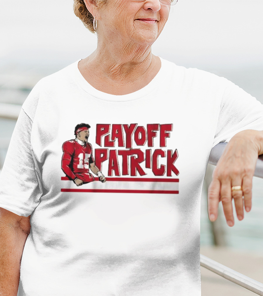 Playoff Patrick Mahomes Kansas City Chiefs Football Icon Graphic T-Shirt