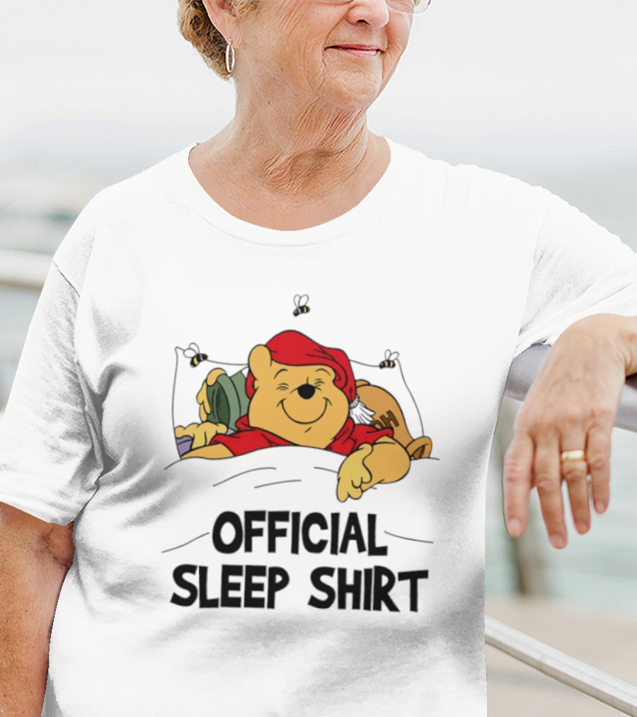 Pooh Pajama Sleep Emoji ZZZ Hunny Dreams T-Shirt