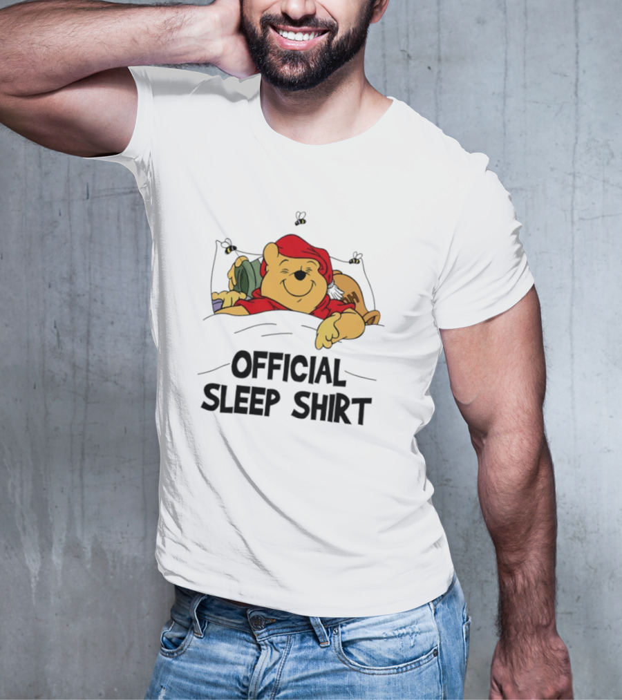 Pooh Pajama Sleep Emoji ZZZ Hunny Dreams T-Shirt